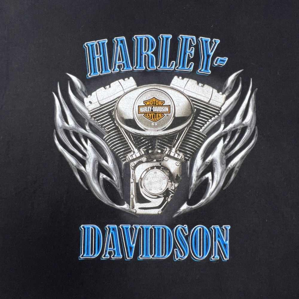 Harley-Davidson T-Shirt Mens XL Black Crossroads Wilkesboro NC Biker Graphic Tee - Picture 4 of 11